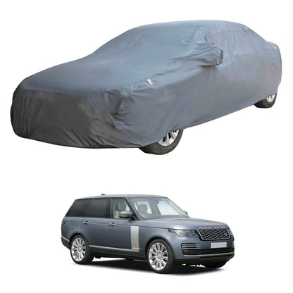 Oshotto Dark Grey 100% Anti Reflective, dustproof and Water Proof Car Body Cover with Mirror Pockets For Range Rover Vogue