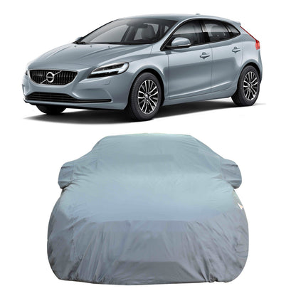 Oshotto Dark Grey 100% Anti Reflective, dustproof and Water Proof Car Body Cover with Mirror Pockets For Volvo V40