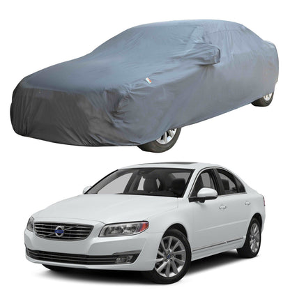 Oshotto Dark Grey 100% Anti Reflective, dustproof and Water Proof Car Body Cover with Mirror Pockets For Volvo S80