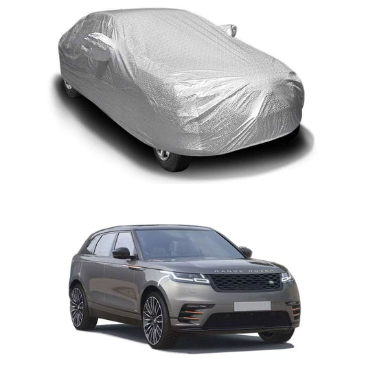 Oshotto Spyro Silver Anti Reflective, dustproof and Water Proof Car Body Cover with Mirror Pockets For Range Rover Velar