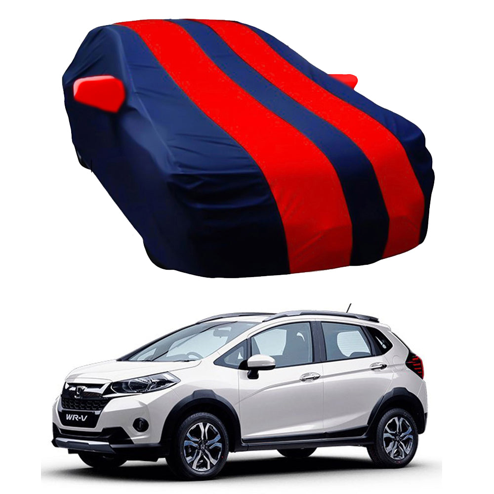 Oshotto Taffeta Car Body Cover with Mirror Pocket For Honda WR-V (Red, Blue)