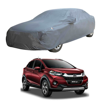 Oshotto Dark Grey 100% Anti Reflective, dustproof and Water Proof Car Body Cover with Mirror Pockets For Honda Wrv