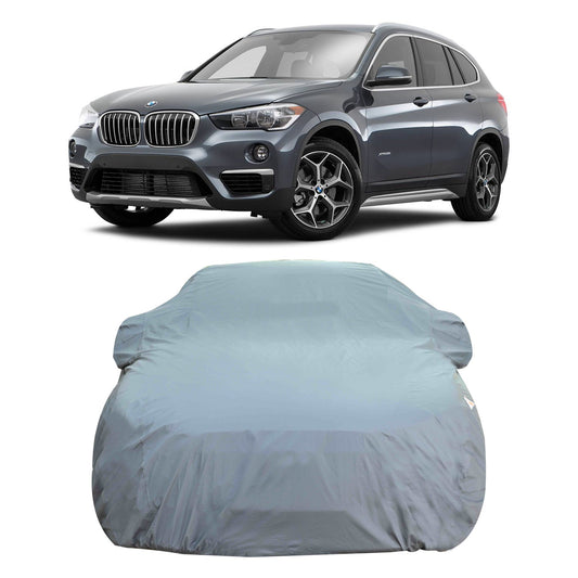 Oshotto Dark Grey 100% Anti Reflective, dustproof and Water Proof Car Body Cover with Mirror Pockets For BMW X1