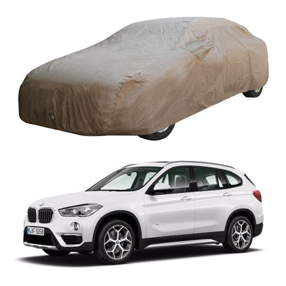 Oshotto Brown 100% Waterproof Car Body Cover with Mirror Pockets For BMW X1