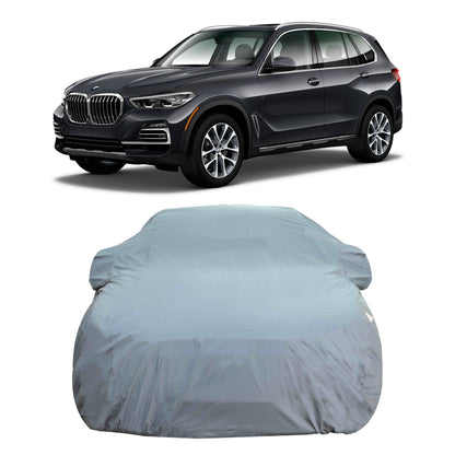 Oshotto Dark Grey 100% Anti Reflective, dustproof and Water Proof Car Body Cover with Mirror Pockets For BMW X5 (2015-2019)