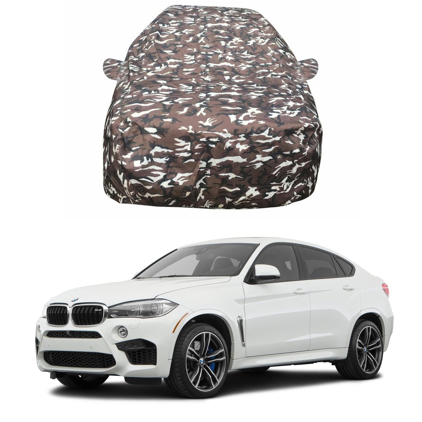 Oshotto Ranger Design Made of 100% Waterproof Fabric Car Body Cover with Mirror Pockets For BMW X6
