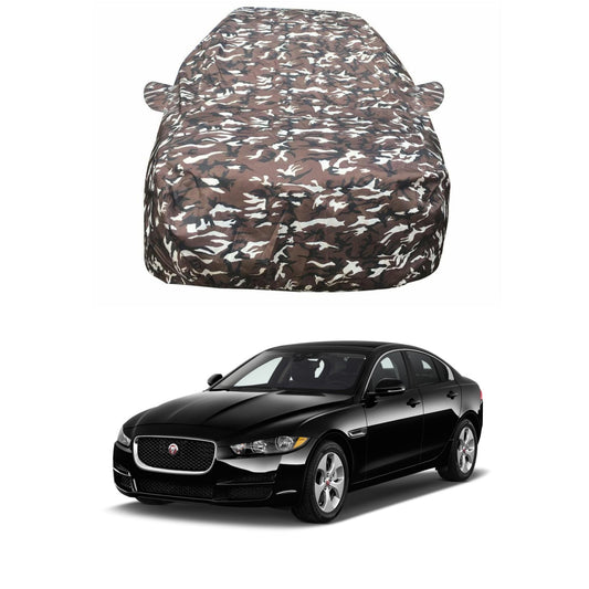 Oshotto Ranger Design Made of 100% Waterproof Fabric Multicolor Car Body Cover with Mirror Pockets For Jaguar XE