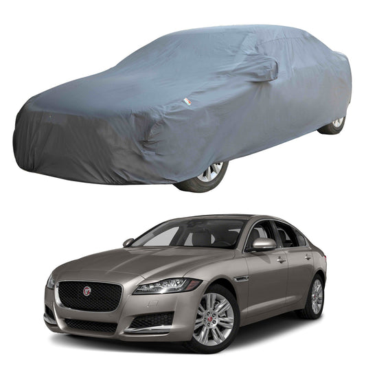 Oshotto Dark Grey 100% Anti Reflective, dustproof and Water Proof Car Body Cover with Mirror Pockets For Jaguar XF