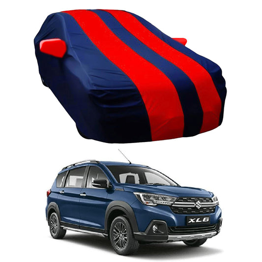 Oshotto Taffeta Car Body Cover with Mirror Pocket For Maruti Suzuki XL6 (Red, Blue)