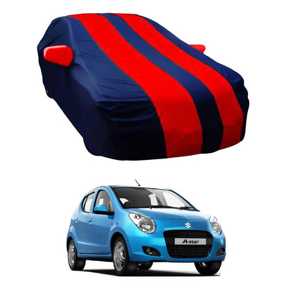Oshotto Taffeta Car Body Cover with Mirror Pocket For Maruti Suzuki A-Star (Red, Blue)