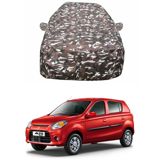 Oshotto Ranger Design Made of 100% Waterproof Fabric Car Body Cover with Mirror Pocket For Maruti Suzuki Alto-800