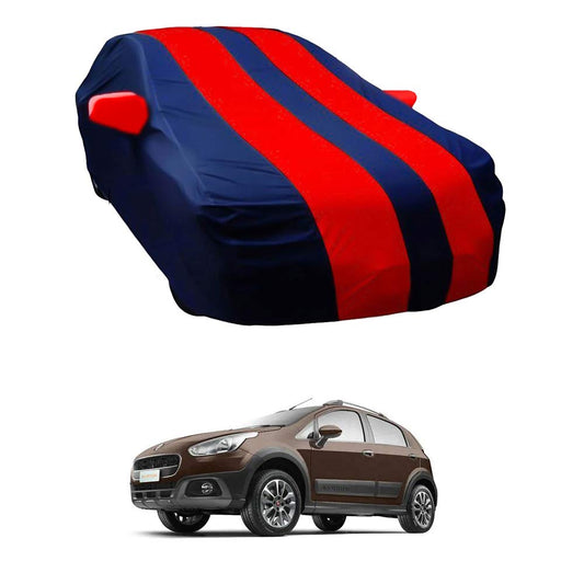 Oshotto Taffeta Car Body Cover with Mirror Pocket For Fiat Avventura (Red, Blue)