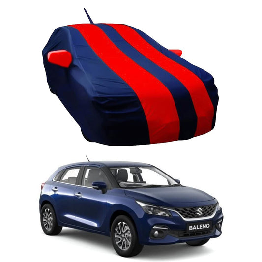 Oshotto Taffeta Car Body Cover with Mirror & Antenna Pocket For Maruti Suzuki Baleno 2022 Onwards