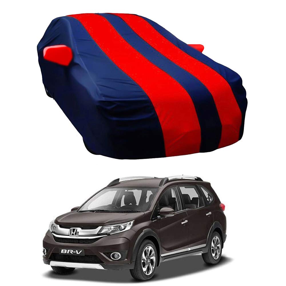 Oshotto Taffeta Car Body Cover with Mirror Pocket For Honda BRV/Mobilio (Red, Blue)