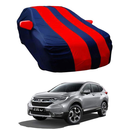 Oshotto Taffeta Car Body Cover with Mirror Pocket For Honda CRV (Red, Blue)