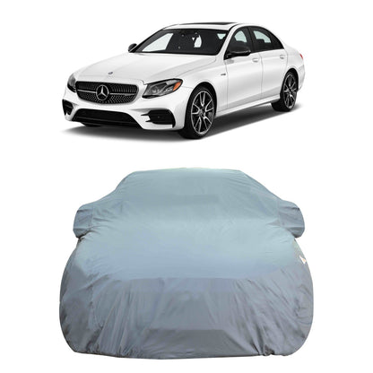 Oshotto Dark Grey 100% Anti Reflective, dustproof and Water Proof Car Body Cover with Mirror Pockets For Mercedes Benz E-Class 2017-2023