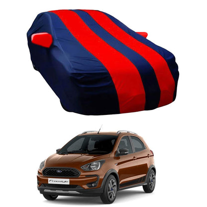 Oshotto Taffeta Car Body Cover with Mirror Pocket For Ford Freestyle (Red, Blue)
