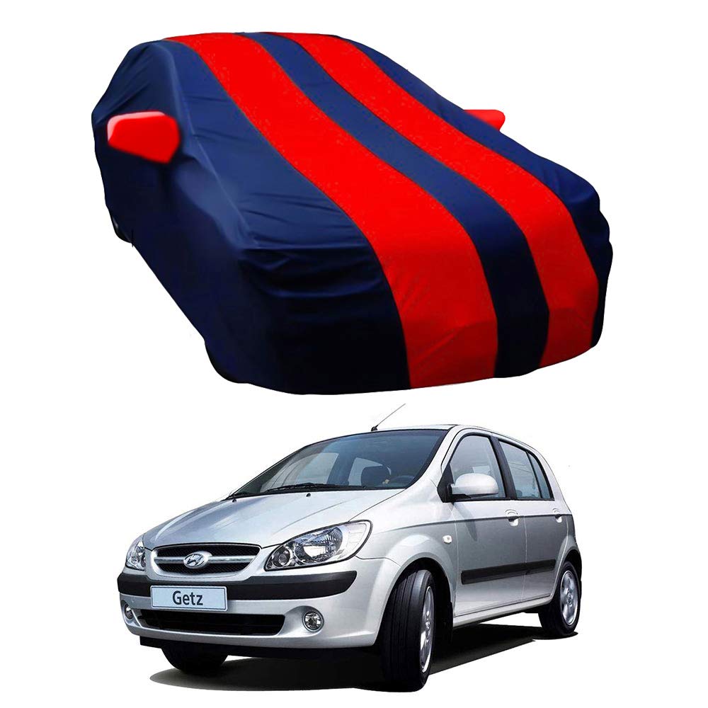 Oshotto Taffeta Car Body Cover with Mirror Pocket For Hyundai Getz (Red, Blue)