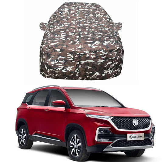 Oshotto Ranger Design Made of 100% Waterproof Multicolor Car Body Cover with Mirror Pockets For MG Hector