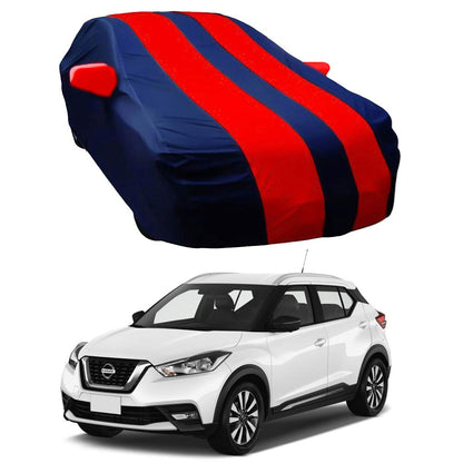 Oshotto Taffeta Car Body Cover with Mirror Pocket For Nissan Kicks (Red, Blue)
