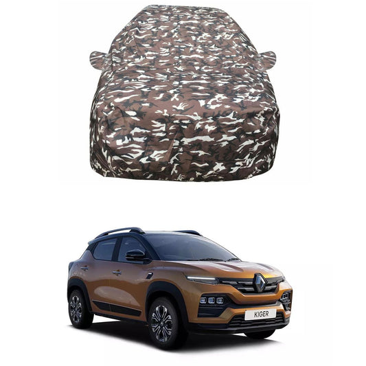 Oshotto Ranger Design Made of 100% Waterproof Car Body Cover with Mirror Pockets For Renault Kiger