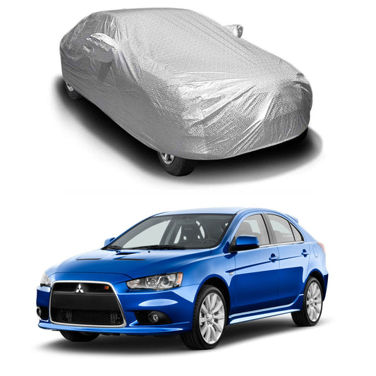 Oshotto Spyro Silver Anti Reflective, dustproof and Water Proof Car Body Cover with Mirror Pockets For Mitsubishi Lancer/Cedia