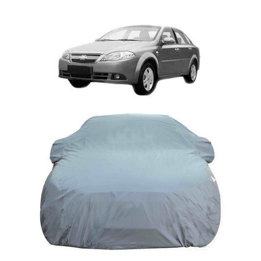 Oshotto Dark Grey 100% Anti Reflective, dustproof and Water Proof Car Body Cover with Mirror Pocket For Chevrolet Optra