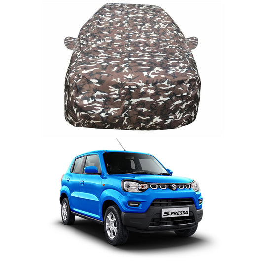 Oshotto Ranger Design Made of 100% Waterproof Car Body Cover For Maruti Suzuki S-Presso