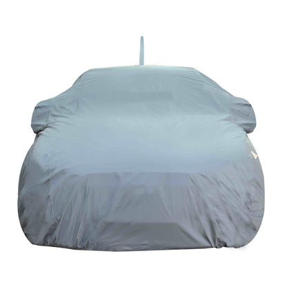 Oshotto Dark Grey 100% Anti Reflective, dustproof and Water Proof Car Body Cover with Mirror Pockets For Sonet (with Antenna Pocket)