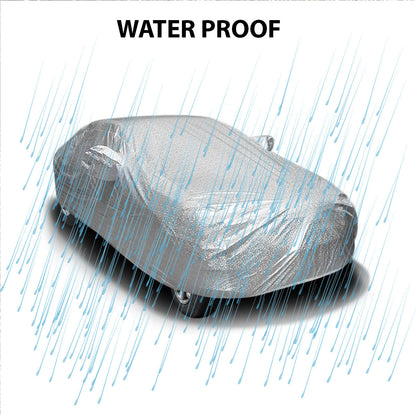 Oshotto Spyro Silver Anti Reflective, dustproof and Water Proof Car Body Cover with Mirror Pockets For Volvo XC90/V90